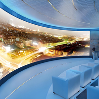 Pantalla LED Flexible Curva Digital QIANFAN P1.2 P1.5 P1.8 P2 P2.5 P3 P4, Columna, Cilindro, Anillo Redondo, Video Wall OEM