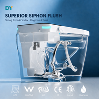 WC intelligent à jet siphonique, économie d'eau, avec capteur de pied et lumière nocturne en céramique, certifié WaterMark SAA, pour projets hôteliers commerciaux