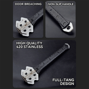 Selbstverteidigungs-Teleskopstock Taktischer Hammer Multifunktionswerkzeug Tragbare Outdoor-Überlebensausrüstung für den Gürtel - Product Image 6