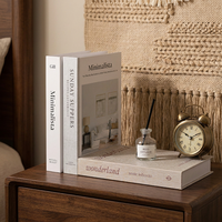 Ensemble de faux livres décoratifs en carton de haute qualité, creux, minimalistes, pour la décoration intérieure et les accessoires de photographie