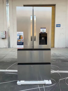 Ready to Ship French Doors <b>Refrigerator</b> Stainless Steel Fridge Double Door Water Dispenser for Home Household Fridge - Product Image 4