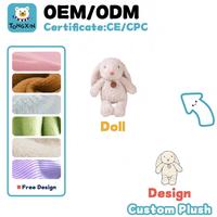 Boneka Kelinci Paskah Animasi Lucu Kustom, Mainan Boneka Kelinci Pelangi Warna-warni Kawaii, Boneka Hewan Isi Lembut untuk Hadiah CPC CE