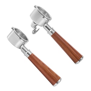 Porte-filtre à café BANLEE 54 mm sans fond / à double bec verseur avec poignée personnalisée à 3 oreilles, compatible avec les séries Breville 8 BES870/878/879/880 - Product Image 2