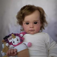 Poupées Reborn Réalistes Sunnyfan de 22 Pouces en Vinyle, Peintes avec Précision, Jouets Réalistes pour Filles, Poupées Compagnon pour Enfants
