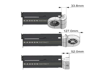Pour carte graphique MI25/MI50/MI100 avec ventilateur de refroidissement externe Turbo