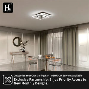 Ventilador de Techo LED Moderno con Control Remoto, Luz Acrílica, Motor AC, Regulable, 6 Velocidades, para Dormitorio y Sala de Estar - Product Image 6