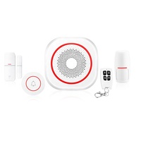 Sistem Anti-Pencurian Rumah Pintar Tuya Smart Home Tiga-dalam-Satu Gateway dengan Alarm Visual & Suara, Sensor WIFI PIR, Perlengkapan & Sistem Rumah Pintar