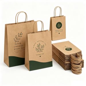 Logo for Wholesale Promotional Small Business Event Thankyou Gift Custom Printed Paper Shopping <b>Bags</b> - Product Image 1