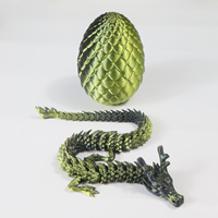 Vente en gros de jouets de dragon articulés imprimés en 3D de 30 cm avec œuf de 10 cm, jouet populaire anti-stress pour tous les âges