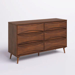 Hot Selling Moderne Bruine Houten Ladekast Eenvoudige Slaapkamer Hout Multi Lade Emmerkast - Product Image 2