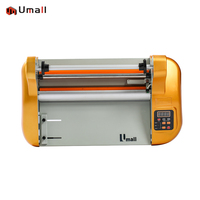 Laminateur à rouleaux chauffant A3 à vitesse réglable, chaud et froid, pour film Bopp/feuille/film de poche, compatible avec les formats de papier A5 A6 A4