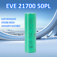 Batteries lithium-ion EVE 50PL 21700 180A courant de crête, cellules Li-ION NMC pour vélos électriques, drones, robots et outils électriques.
