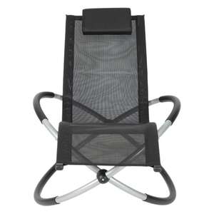 Chaise longue à bascule zéro gravité <span class=keywords><strong>de</strong></span> qualité commerciale, pratique et durable, idéale pour la plage, les pique-niques et la détente <span class=keywords><strong>sur</strong></span> le <span class=keywords><strong>balcon</strong></span> - Product Image 1