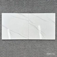 Promotion Exceptionnelle Carreau de Porcelaine Brillant Effet Marbre 60x60 pour Sol, Surface Polie Émaillée, Dalles de Porcelaine pour Sol et Mur