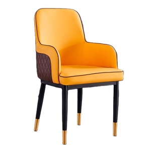Silla de comedor nórdica de alta calidad, superventas, sillas de cuero PU - Product Image 5