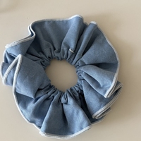YAOYU – Nouvelle collection : Élastique à cheveux coréen style décontracté, motif vague bleue et nœud à carreaux, pour cheveux mi-longs