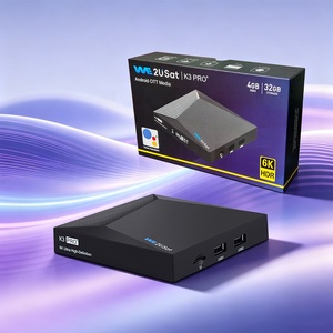 We2usat K3 Pro+ H.265 Wifi6 Smart TV Box Android 12 Reproductor Multimedia Set Top Box TV Digital 4GB 32GB BT Control Remoto IPTV Stb Box - Product Image 1