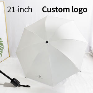 雨伞批发定制，印有徽标，三折自动防紫外线遮阳伞，高抗风防雨伞，促销用 - Product Image 5