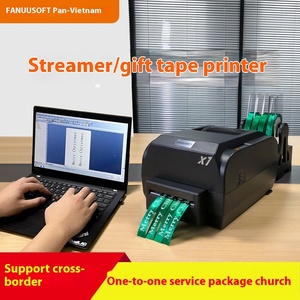 เครื่องพิมพ์สกรีนริบบิ้นสีพิเศษเครื่องทำบาร์โค้ดผ้าไหมสำหรับตกแต่งร้าน<span class=keywords><strong>ดอกไม้</strong></span>ฟอยล์บรรจุภัณฑ์ของขวัญเครื่องพิมพ์ดิจิตอล - Product Image 2