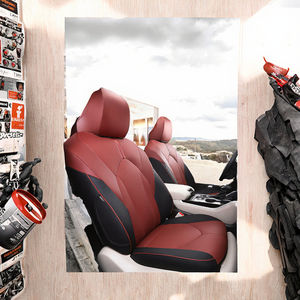 Protector de Asiento de Coche de Cuero Completo Personalizado, Ajuste Original para <span class=keywords><strong>Toyota</strong></span> Highlander 2020-2022, Compatible con City, Altima, Sienna, Tiguan - Product Image 3