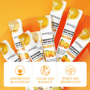 Masque de boue à la vitamine C BIOAQUA, nettoyage en profondeur des pores, masque facial en argile, exfoliant, <span class=keywords><strong>anti</strong></span>-points noirs, éclaircissant, hydratant, masque de boue de la mer Morte - Product Image 5
