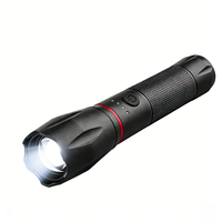 Lampe torche LED puissante de 10 W avec affichage de puissance, zoom, rechargeable par USB-C, lampe torche tactique pour la chasse et le camping