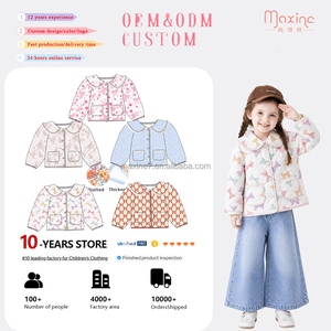 Veste matelassée vintage rouge à carreaux avec nœud pour filles, col Peter Pan, vêtement d'extérieur décontracté pour enfants avec poches à rabat en dentelle - Product Image 3