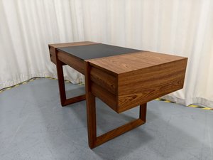 Trendy Tiny Space Friendly Whole Solid Wood Writing Station Smooth Compact Tabletop Laptop Stand with Built In Small Storage - Product Image 5