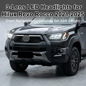 ไฟหน้า LED 3 เลนส์ ความสว่างสูง สำหรับ Hilux Revo ปี 2021-2025 แบบเสียบปลั๊กใช้งานได้ทันที ชุดไฟหน้าทดแทนโดยตรง - Product Image 5