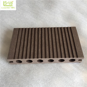 140*23mm chocolate color timber wood plastic composite flooring and wpc decking - Product Image 3