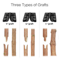 Kit de Sécateurs et Cisailles de Jardin pour la Taille des Feuilles, Outil de Coupe pour Arbres Fruitiers, Ensemble d'Outils de Greffage DIY pour Jardin