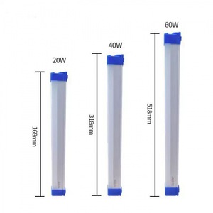 Tube lumineux d'urgence LED 4 pieds rechargeable USB à fixation magnétique en plastique T8 avec puce COB, durée de vie de 25 000 heures - Product Image 1