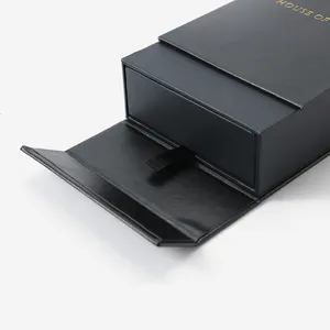 Senlarry Custom Luxury PU Leather Ring Bracelet Magnetic Jewelry Box With Logo