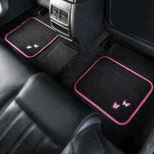 Ensemble de 4 tapis de sol de voiture en nylon universels avec protège-talons antidérapants de 2 mm d'épaisseur pour berlines, SUV, camions et fourgonnettes - Product Image 5