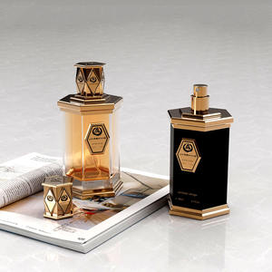 [200 + निजी मोल्ड्स] नए डिजाइन विंटेज स्प्रे ग्लास बोतल 100 एमएल पॉलीगोनल खाली इत्र कांच की बोतल - Product Image 3