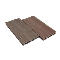 Planches de terrasse en bois composite pour l'extérieur, respectueuses de la peau Nature Aspect bois Texture Co-extrusion Revêtement de sol Wpc Terrasse en composite