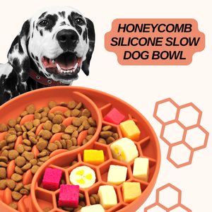 Plato <span class=keywords><strong>de</strong></span> Alimentación Lenta Antiasfixia con Diseño <span class=keywords><strong>de</strong></span> Panal <span class=keywords><strong>de</strong></span> Abeja, Tapete <span class=keywords><strong>de</strong></span> Lamer Desmontable con Succión Segura, <span class=keywords><strong>para</strong></span> <span class=keywords><strong>Perros</strong></span> y Mascotas, con Logotipo 3D Personalizado - Product Image 1