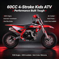 Quad 4 roues automatique RUNPRO 60cc 4 temps refroidi par air, à essence, pour jeunes, tout-terrain, avec frein à disque, 40-60 km/h, à vendre