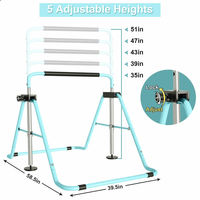 Nouvelle mise à niveau pliable maison enfants hauteur réglable Junior entraînement équilibre Horizontal extensible Gym Kip Bar