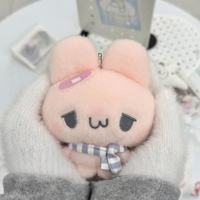 Promotion : Pendentif porte-clés en peluche lapin Crying OK Patate douce, mignon, jaune, vert, rose, jouet, cadeau, ornement à suspendre, unisexe 14+
