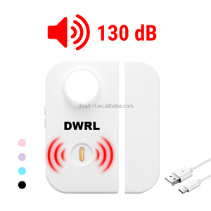 Alarma de Seguridad para Puerta <span class=keywords><strong>OEM</strong></span>/ODM, 130dB, con Linterna LED, Alta Sensibilidad, Certificación CE, Recargable, para Hogar y Dormitorio - Product Image 3
