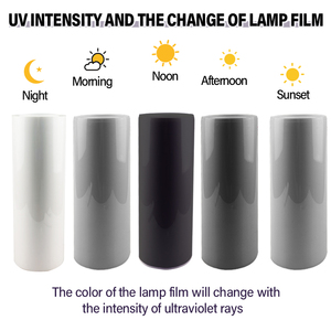 Película Protectora de Pintura TPU para Faros Delanteros y Traseros de Automóviles, Fotocromática UV Inteligente, de Luz LED, de Blanco a Negro - Product Image 3