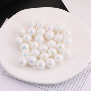 Cuentas de Resina Acrílica Cremosa con Orificios para Colgar de 8mm, Accesorios de Joyería DIY, Suministros Clásicos para Cadenas de Teléfono y Abalorios - Product Image 1