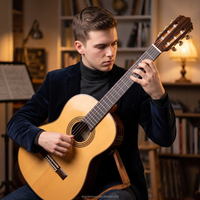 OEM Beginner Classical Guitar 4/4 Size Laminated Spruce Top Rosewood Nylon String for Wholesale