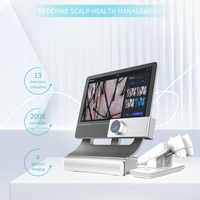 Caméra de diagnostic du cuir chevelu intelligente T5 AI avec 13 métriques, trichoscope, analyseur de follicules pileux, dispositif d'analyse du cuir chevelu basé sur les données