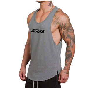 Breathable <b>Men</b> Gym Vest Running and Fitness Wear Gym Singlets With OEM Service - Product Image 6