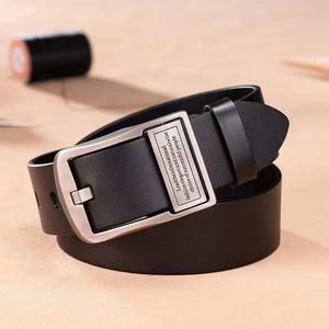 Ceinture décontractée rétro en alliage véritable pour hommes, avec boucle ardillon, vente en gros pour fabricants transfrontaliers - Product Image 5