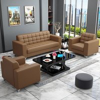 Ensemble de canapés modulaires de direction pour invités, style européen moderne, pour réception de bureau