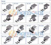 Pince de fixation solaire simple en alliage AL6005 T5 pour toiture à joint debout, clip de montage solaire pour accessoires de support PV sur toiture métallique
