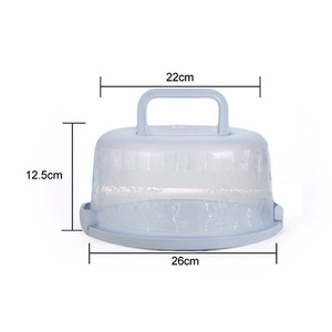 26*22*12,5 cm Kunststoff Runde Kuchen behälter Dessert behälter Abdeckung Fall Cupcake Carrier Server Aufbewahrung sbox Kuchen Zubehör - Product Image 3